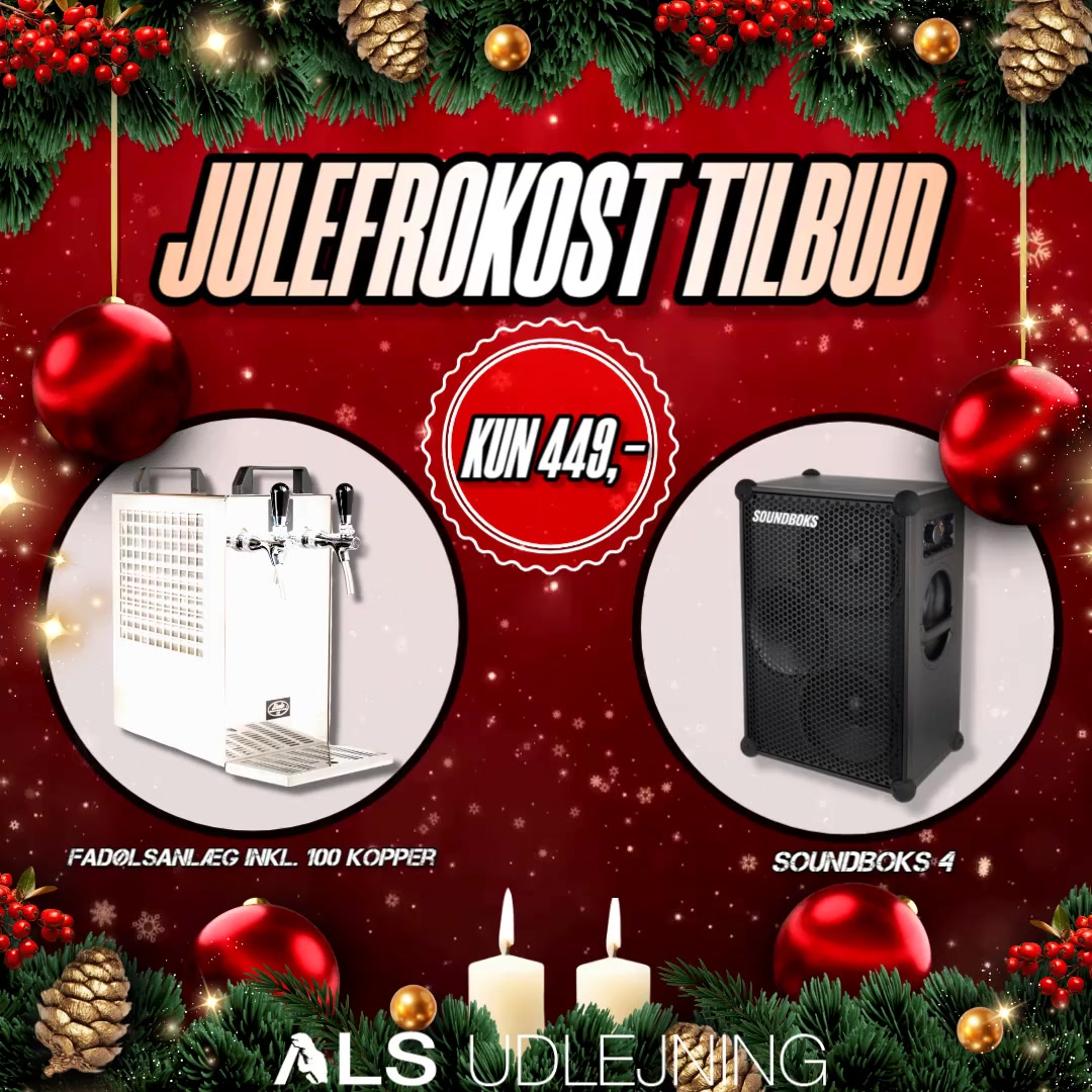Julefrokost uden fadøl og musik? Ikke hos os! 🍺🎅
