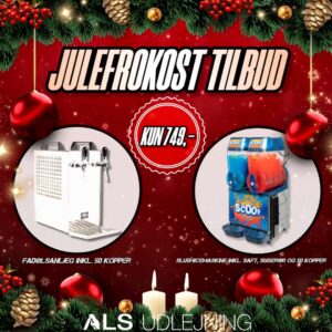 Julefrokosttilbud fadøl slushice